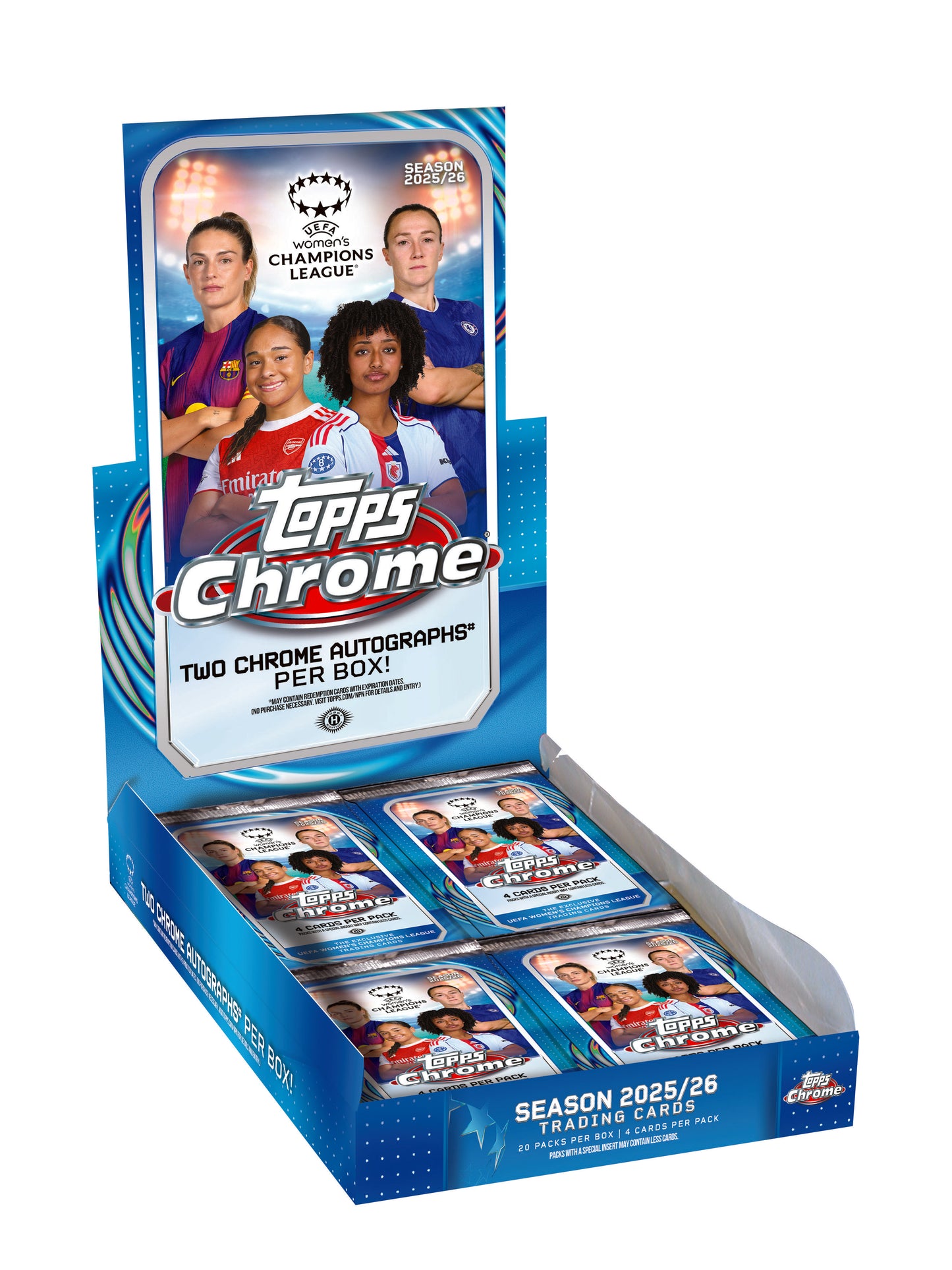 Topps - Chrome - UEFA Women's Champions League - Soccer - 2025-26 - Hobby Box
