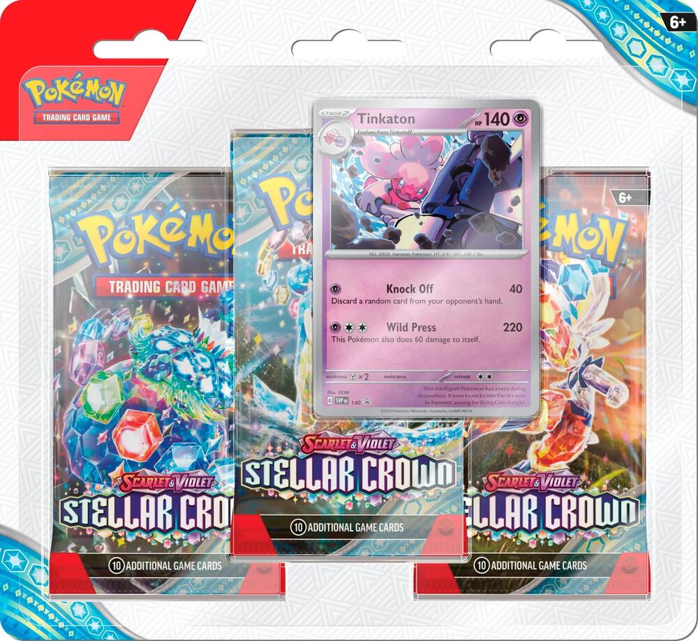 Pokémon - Scarlet & Violet - Stellar Crown - 3 Pack Blister