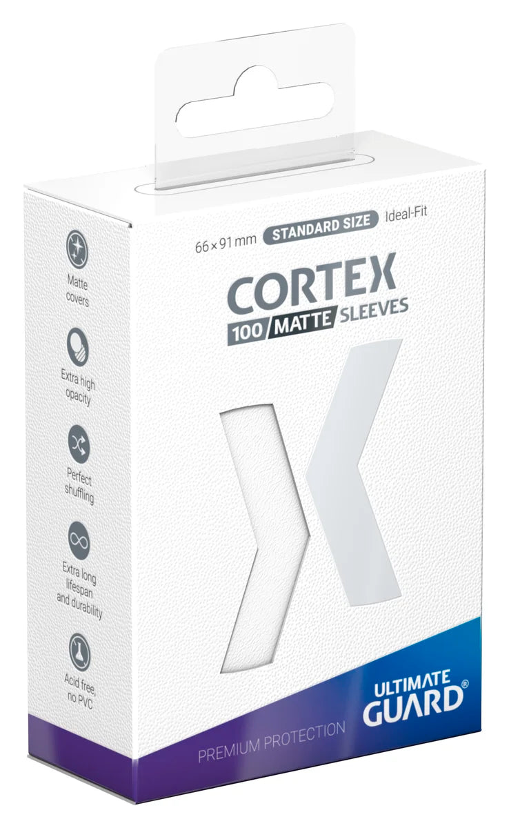 Ultimate Guard - Cortex - 100 Sleeves - Standard Size - Matte White