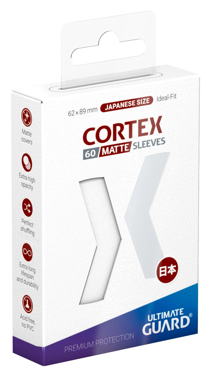 Ultimate Guard - Cortex - 60 Sleeves - Japanese Size - Matte White
