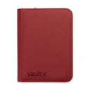 Vault X - 4 Pocket - Exo Tec Zip Binder - Metallic Red
