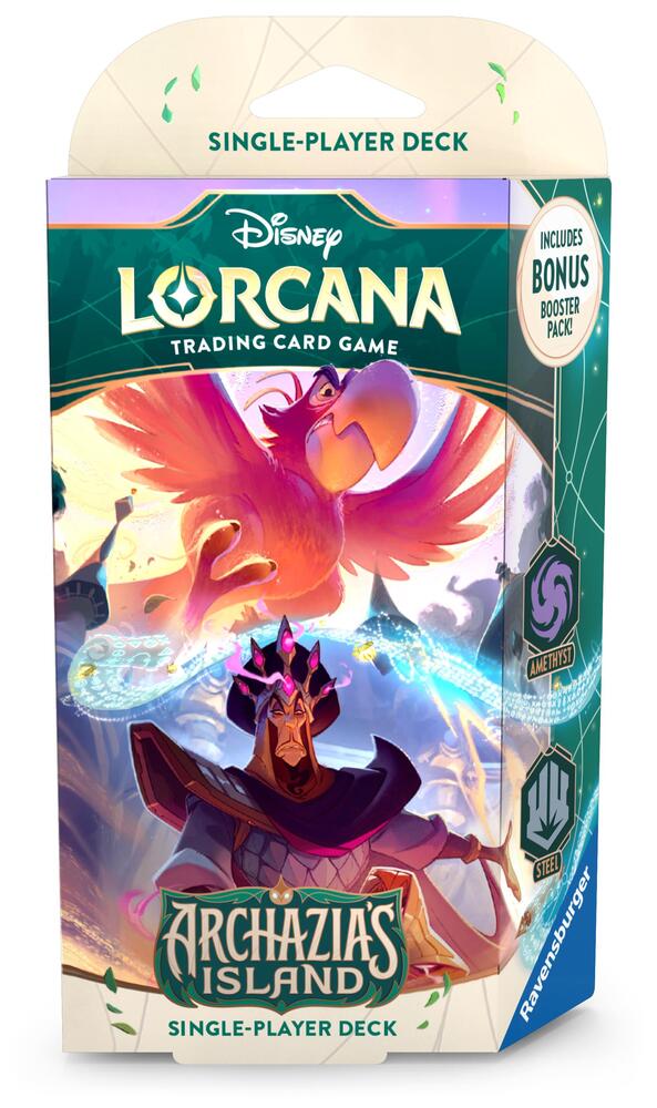 Disney - Lorcana - Archazias Island - Amethyst and Steel - Starter De CARDPOPUSA Disney - Lorcana - Archazias Island - Amethyst and Steel - Starter De CARDPOPUSA