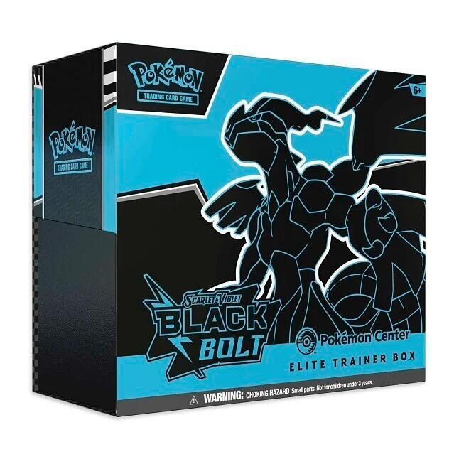 Pokemon - Scarlet and Violet - Bolt Black - Pokemon Center - Elite Trainer Box