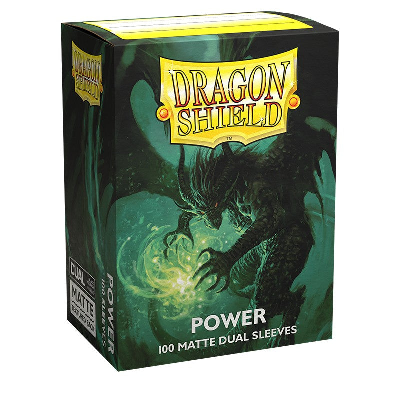 Dragon Shield - 100ct Standard Card Sleeves - Dual Matte Power Green