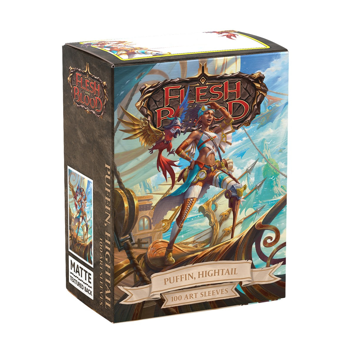 Dragon Shield - 100ct Standard Size Card Sleeves - Matte Art Flesh and Blood - Puffin, Hightail