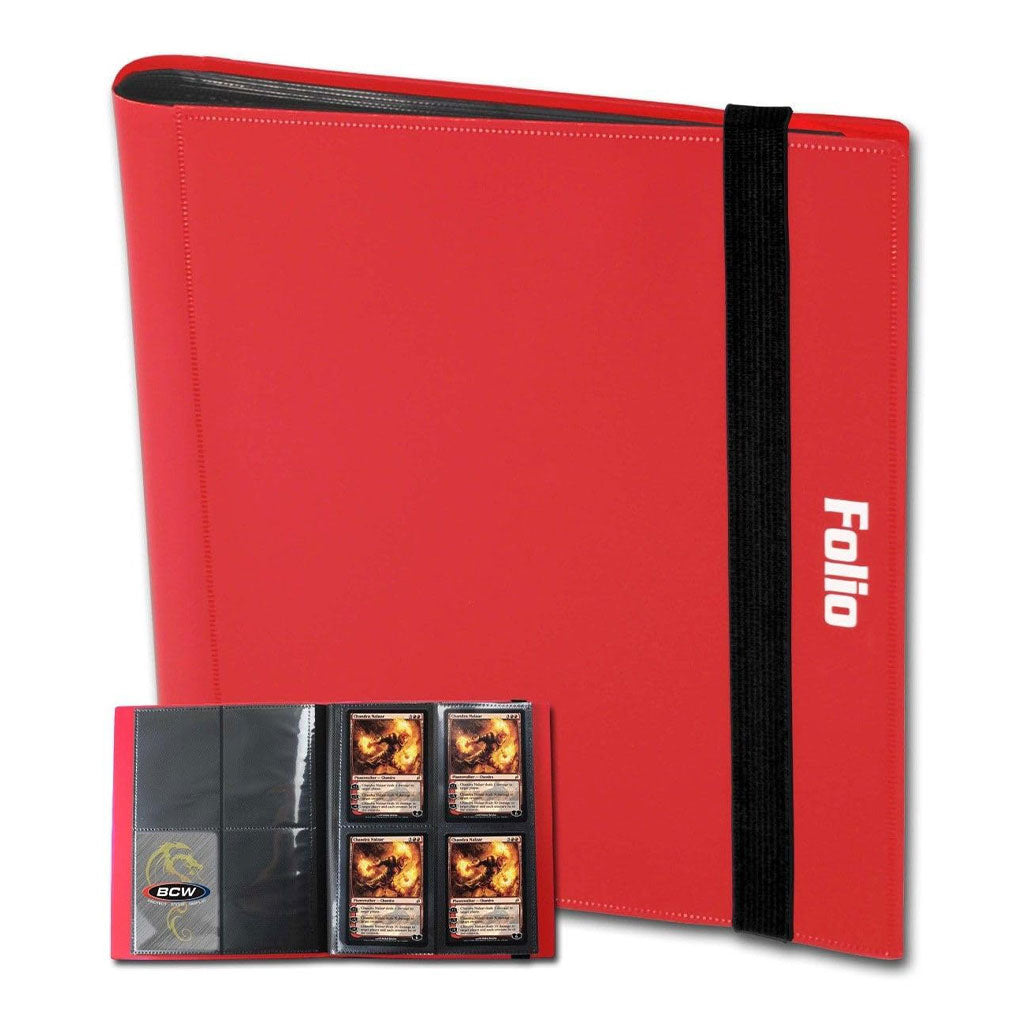 BCW - Profolio - 4 Pocket Binder - Red