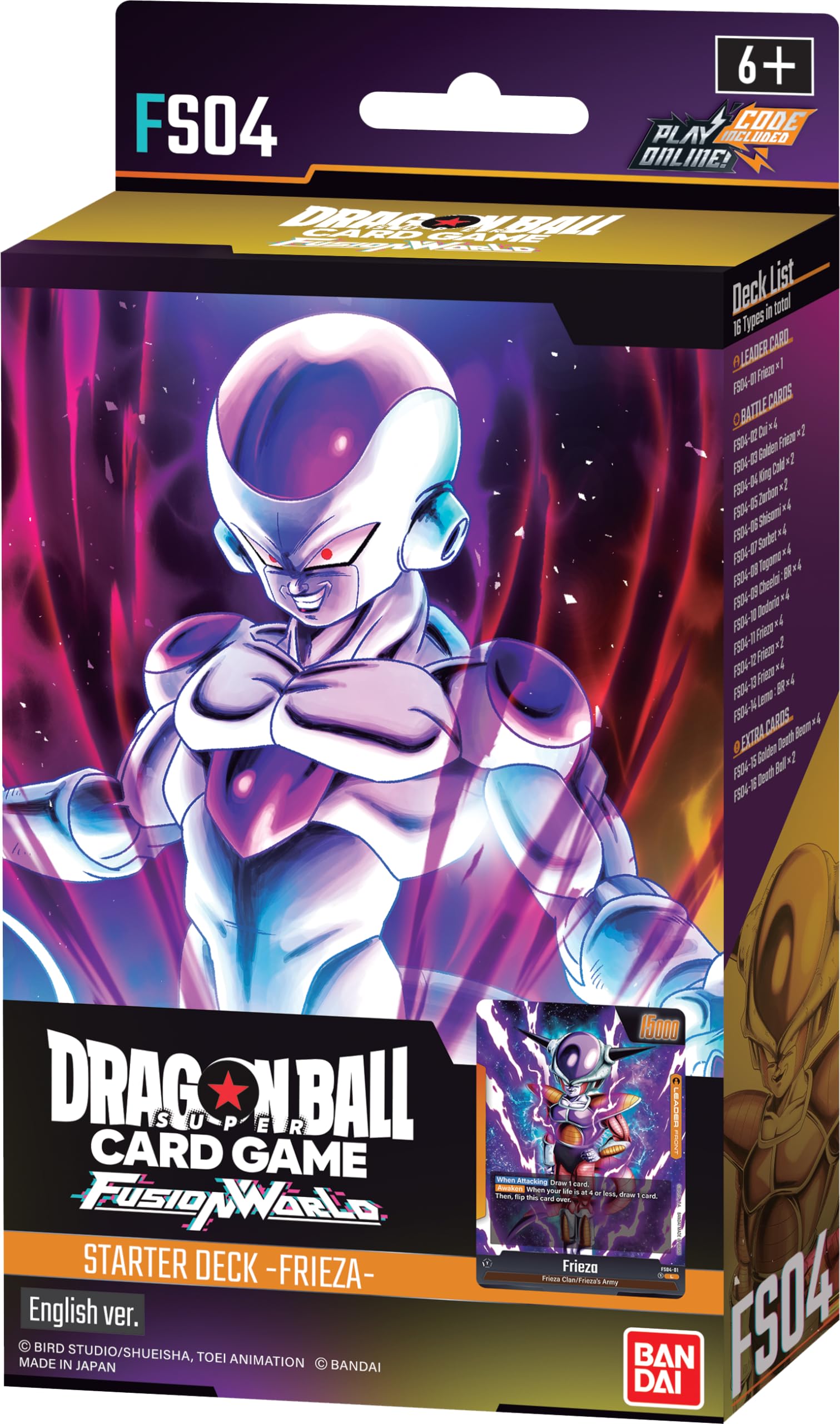 Dragon Ball - Fusion World - FS04 - Frieza - Starter Deck CARDPOPUSA Dragon Ball - Fusion World - FS04 - Frieza - Starter Deck CARDPOPUSA