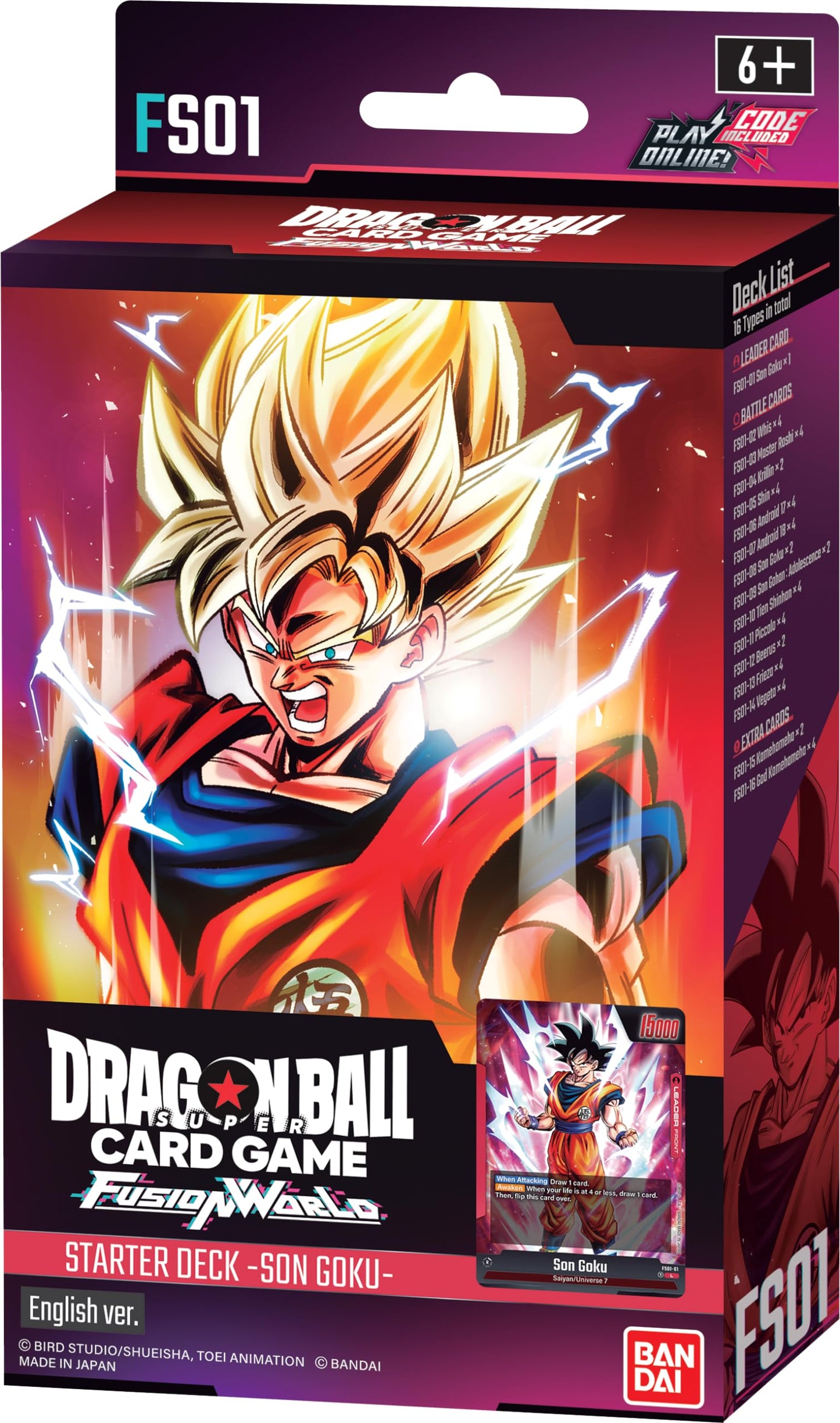 Bandai - Dragon Ball Fusion World - Starter Deck - Son Goku - FS01