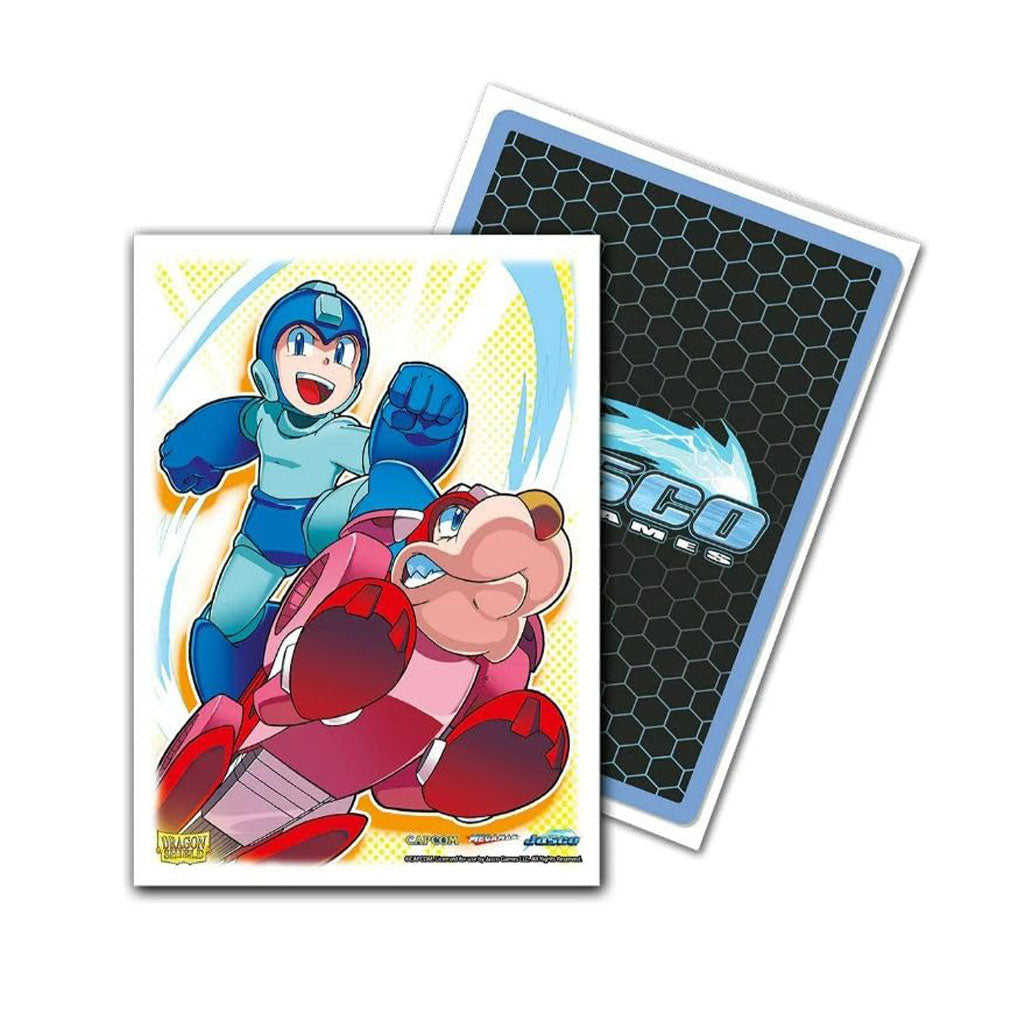 Dragon Shield - 100ct Standard Size Card Sleeves - Classic Art Mega Man Rus