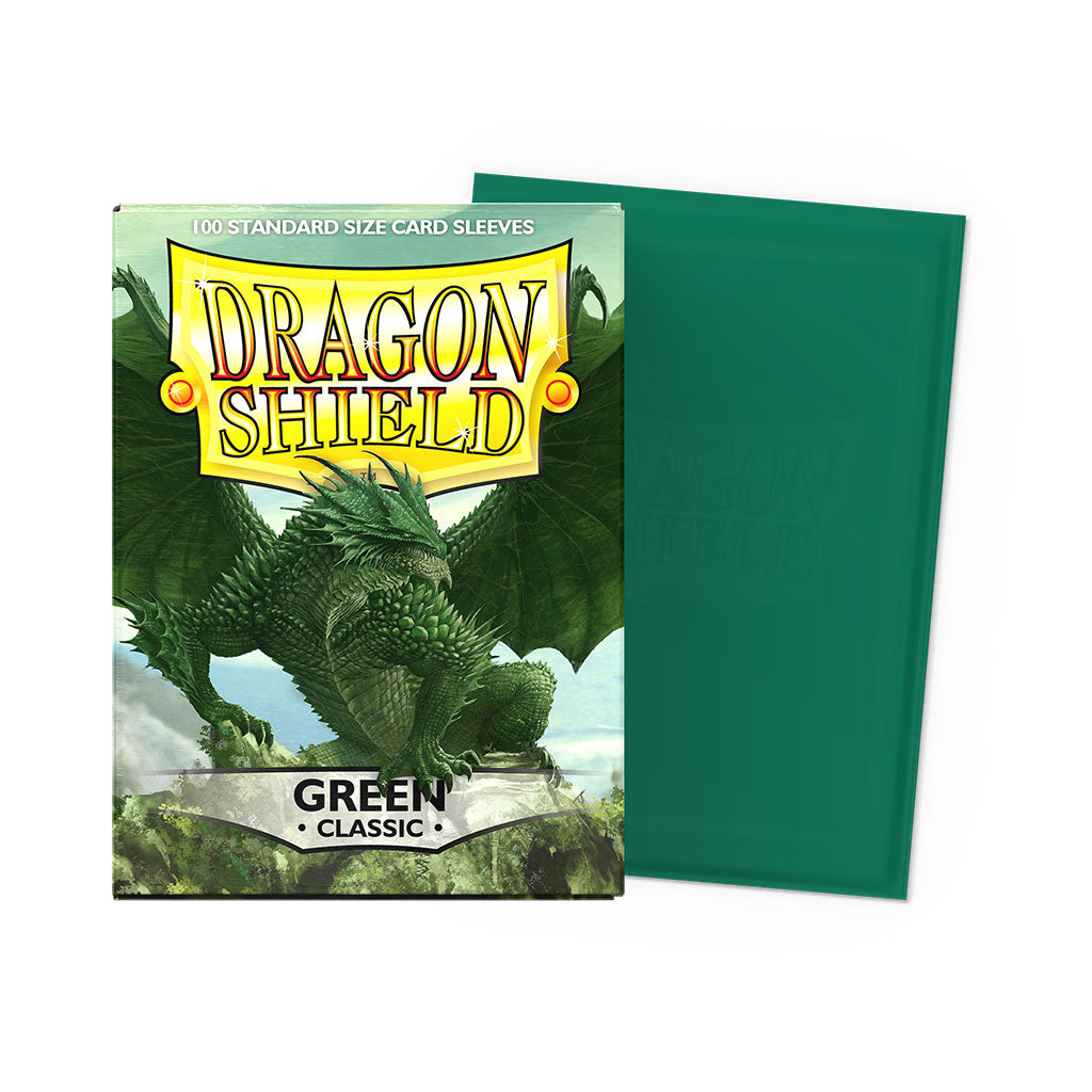 Dragon Shield - 100ct Standard Size Card Sleeves - Classic Green