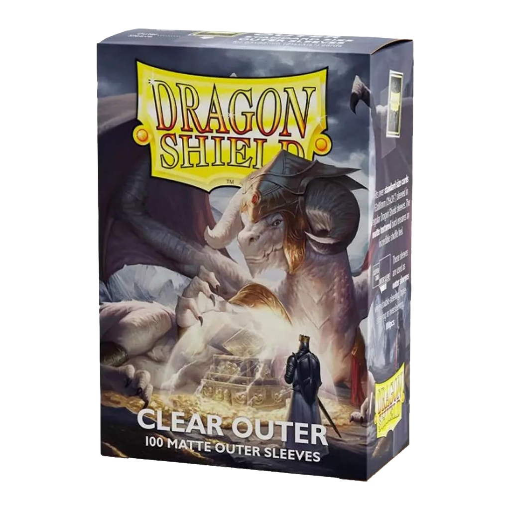 Dragon Shield - 100ct Matte Outer Card Sleeves - Clear Outer