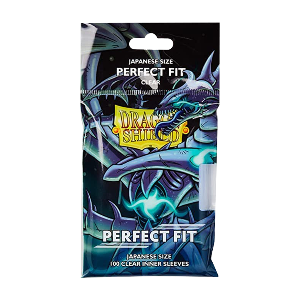 Dragon Shield - 100ct Perfect Fit Inner Card Sleeves - Japanese Size - Clear