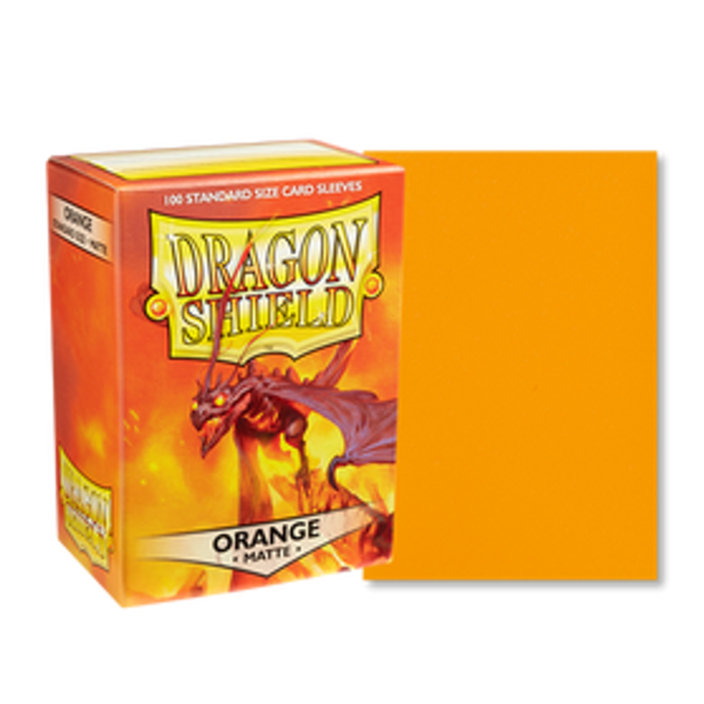 Dragon Shield - 100ct Standard Card Sleeves - Orange Matte