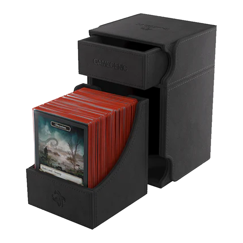 GameGenic - Watchtower 100 - Black - Deck Box