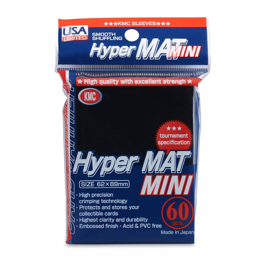 KMC - Mini-Hyper Mat Japanese Size (Black)- 60 pc - Made In Japan