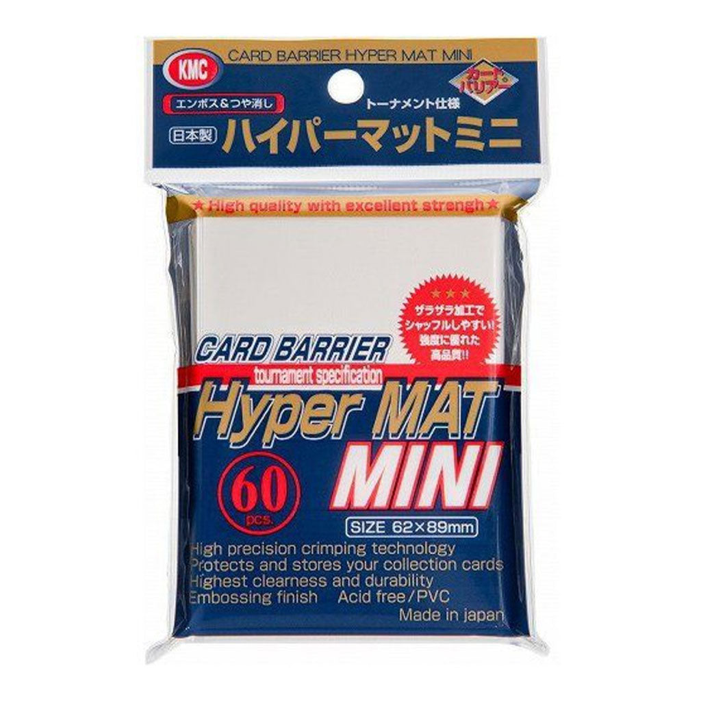 KMC - Mini-Hyper Mat Japanese Size (White)- 60 pc - Made In Japan
