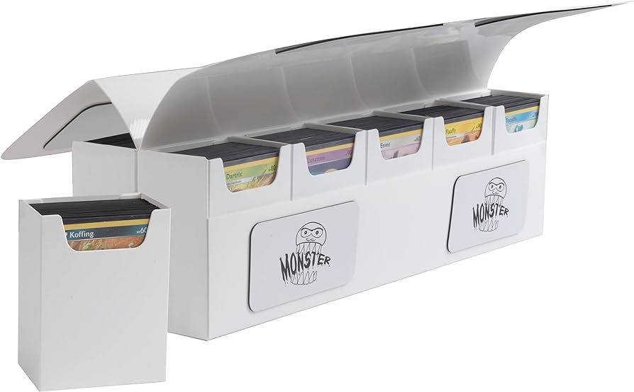 Monster - Magnetic Deca - White - Deck Box