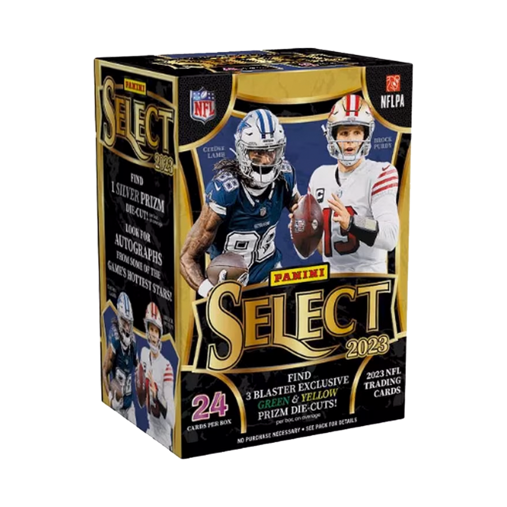 Panini - Select - NFL Football - Green Yellow Die Cut - 2023 - Blaster Box