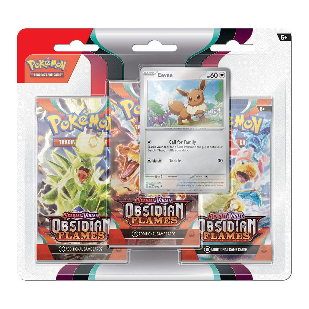 Pokémon - Scarlet & Violet - Obsidian Flames - 3 Pack Blister