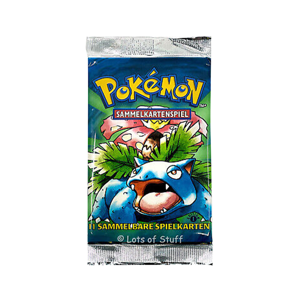 Pokemon - Base Set - 1st Edition German Venusaur Art - Booster Pack