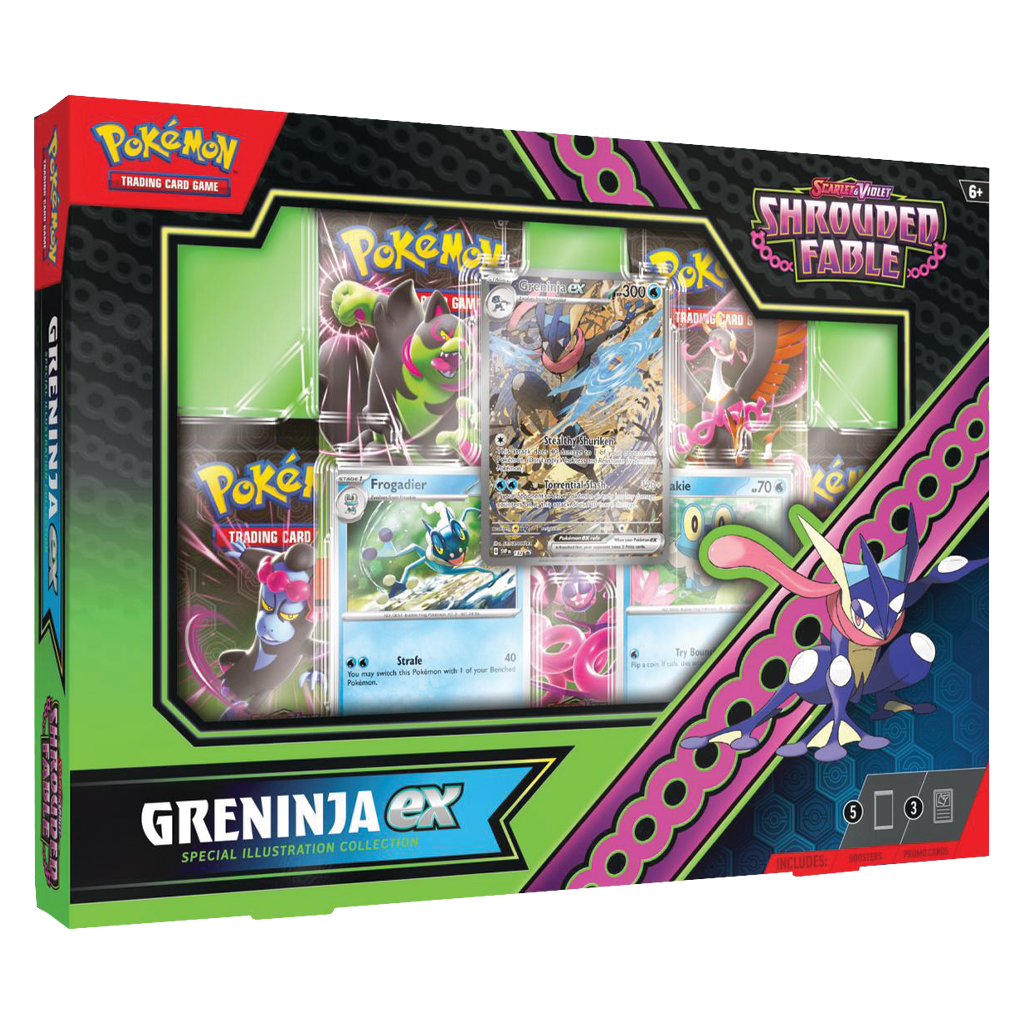 Pokemon - Scarlet and Violet - Shrouded Fable - Greninja ex - Illustration Collection