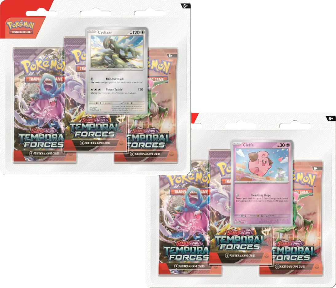 Pokémon - Scarlet & Violet - Temporal Forces - 3 Pack Blister