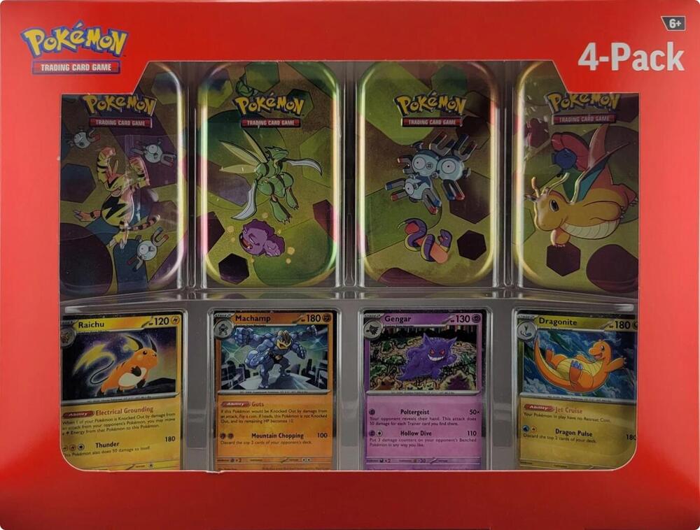 Pokemon - Scarlet and Violet - 151 - Mini Tin - 4 Pack