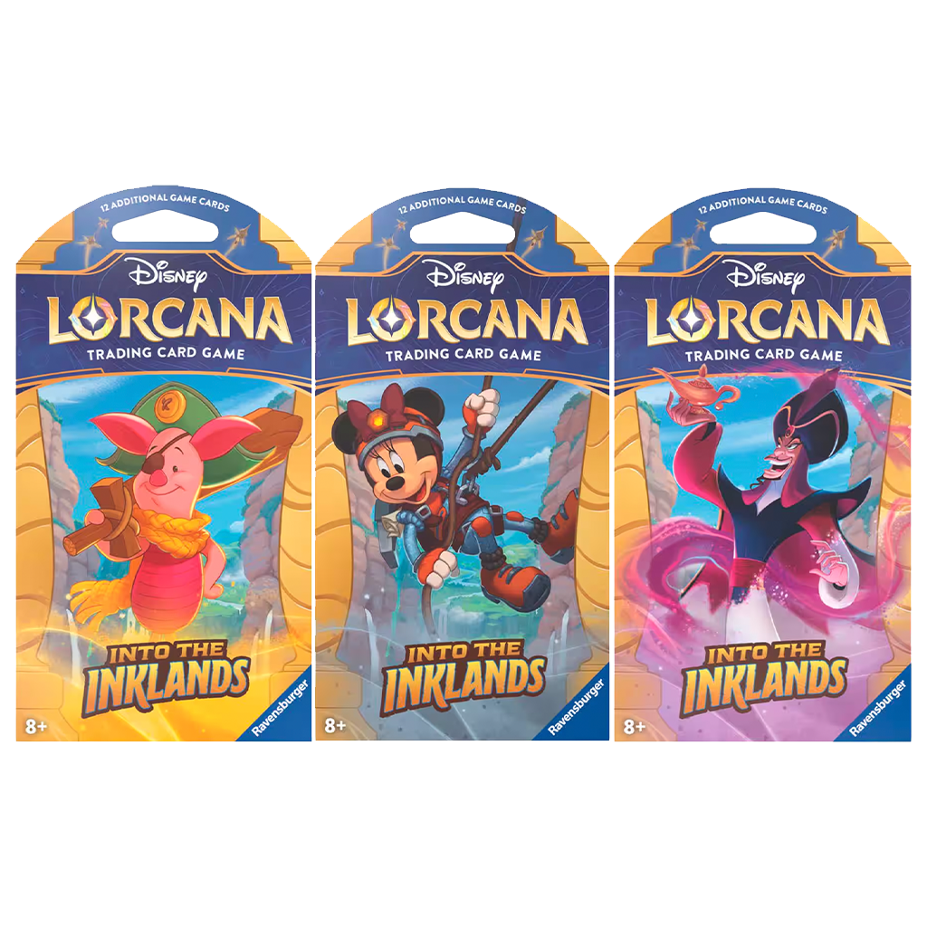 Disney - Lorcana - Into the Inklands - Sleeved Booster Pack CARDPOPUSA Disney - Lorcana - Into the Inklands - Sleeved Booster Pack CARDPOPUSA