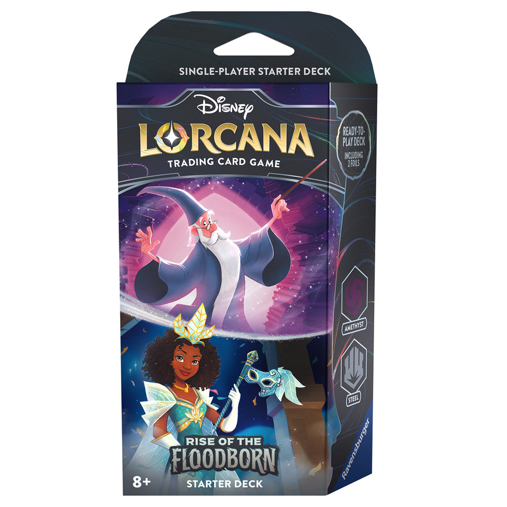 Ravensburger - Disney Lorcana - Rise Of The Floodborn - Starter Deck - Amethyst & Steel