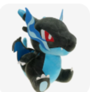 Pokemon - Mega Charizard X - Sitting - Plushie