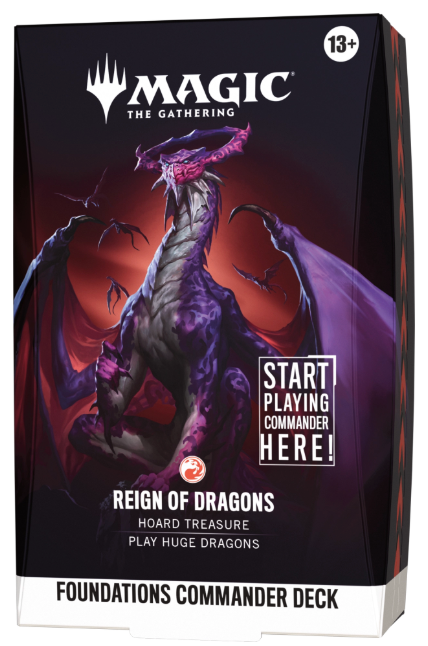 Magic The Gathering - Reign of Dragons - Foundations Commander Deck