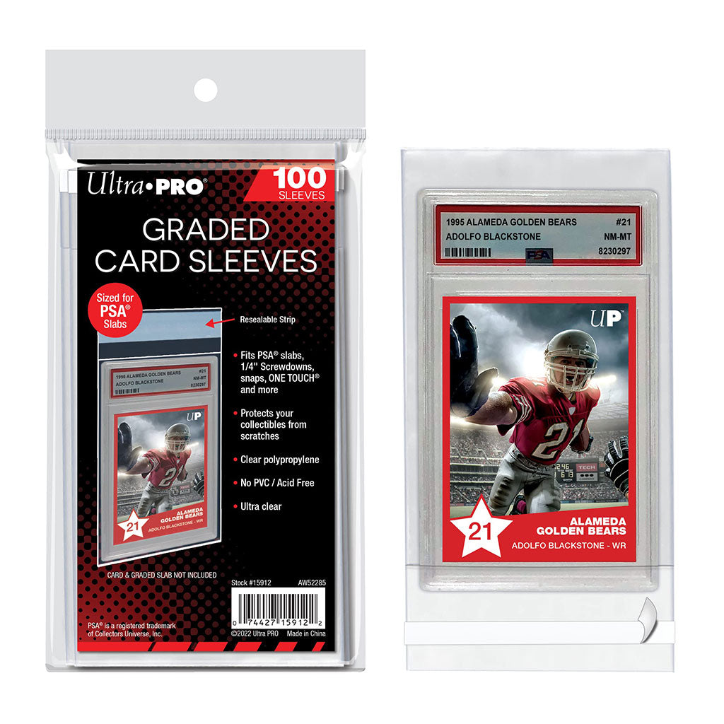 Ultra Pro Graded Card 100ct Sleeves - PSA Ultra Pro Graded Card 100ct Sleeves - PSA