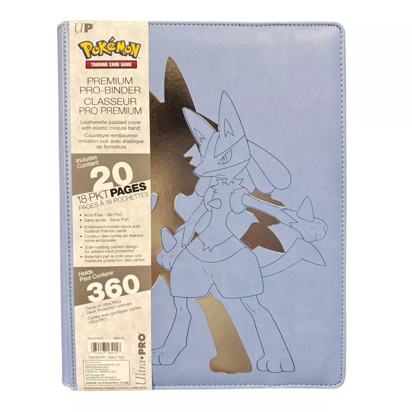 Ultra Pro - Pokemon - Lucario - Premium Binder