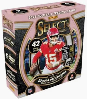 Panini - Select - NFL Football - Red and Black Shock Prizm - 2025 - Mega Box
