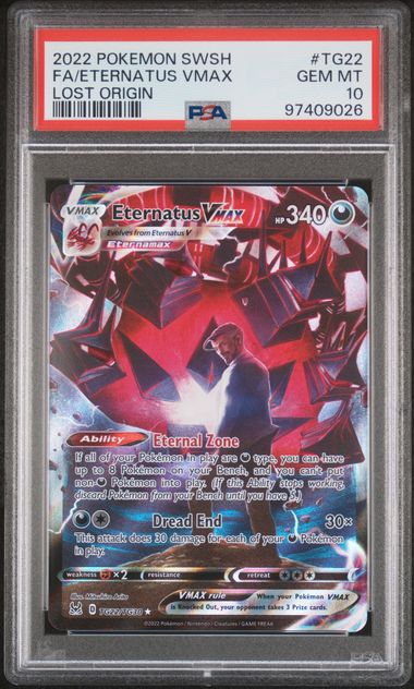 Pokemon - Lost Origin - Trainer Gallery - Eternatus VMAX FA #TG22 - 2022 - PSA 10