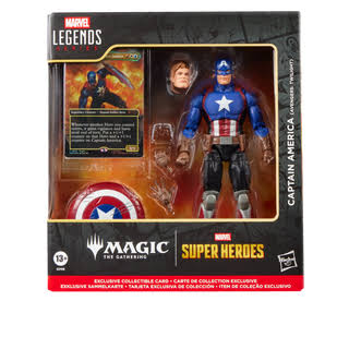 Magic the Gathering - Marvel Super Heroes - Legends Series - Captain America (Avengers Twilight) - Figure + Promo