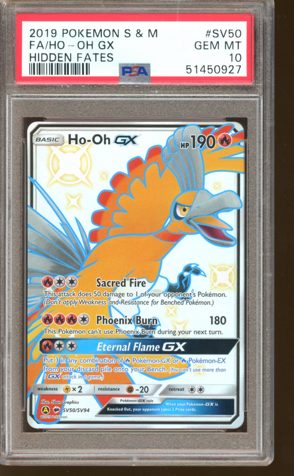 Ho-Oh GX - Hidden Fates - Pokemon