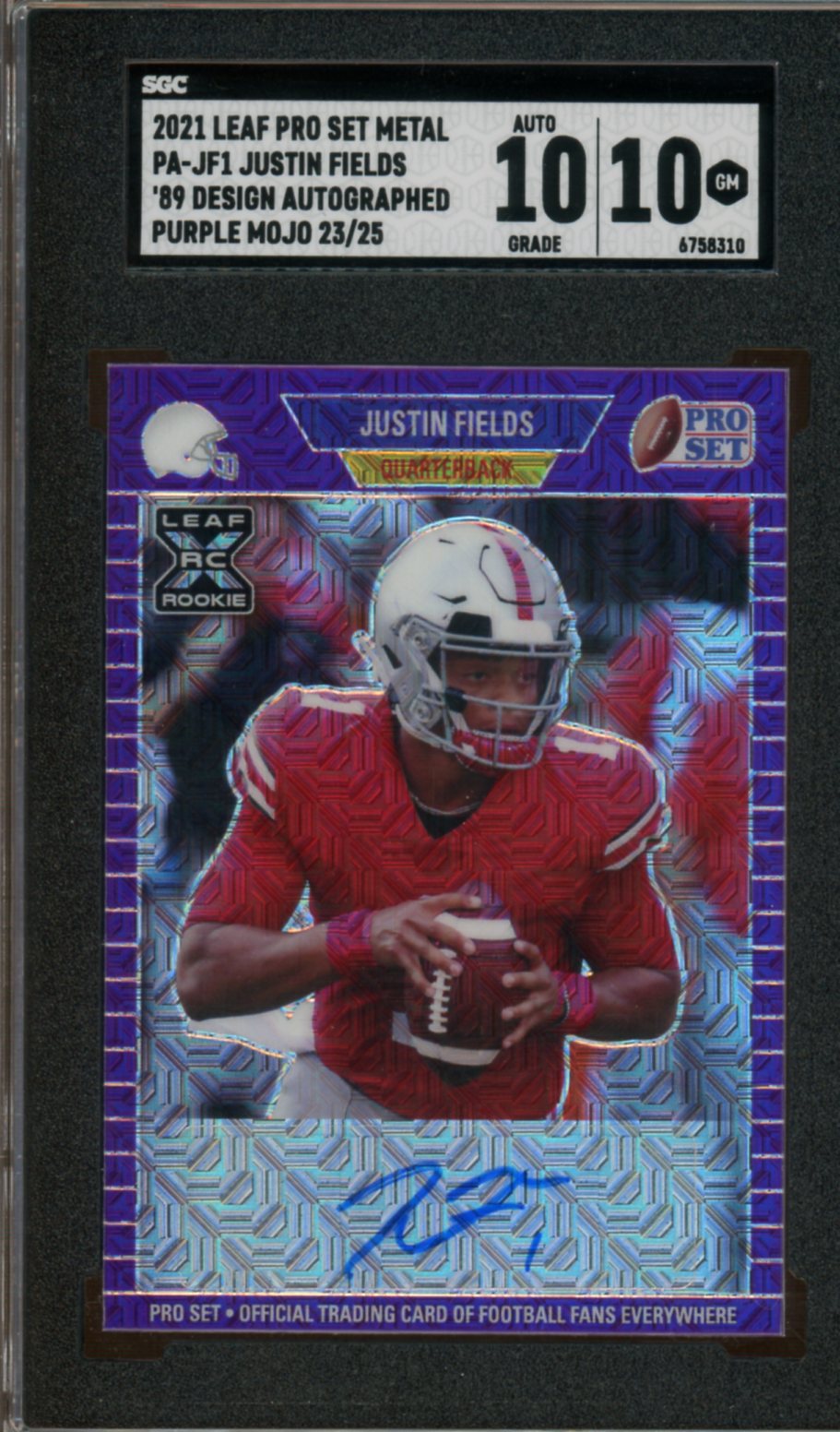 On sale Justin fields rookie set