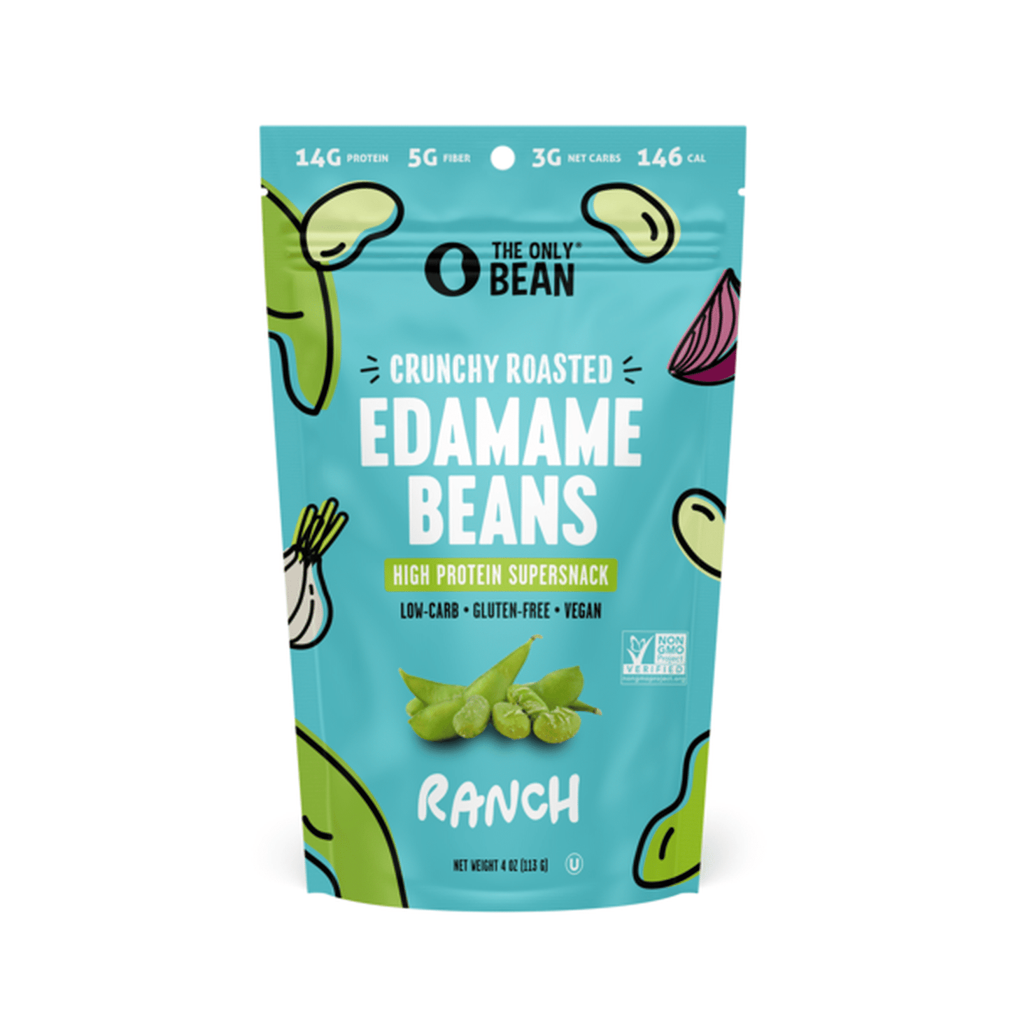 The Only Bean - Ranch Crunchy Roasted Edamame (.8oz)