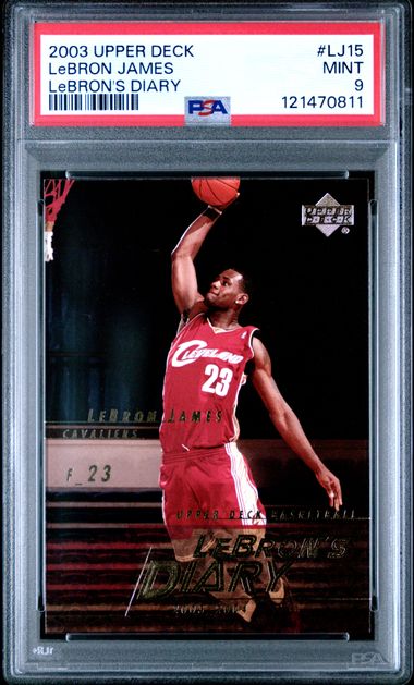 Upper Deck - LeBron's Diary - LeBron James #LJ15 - 2003 - PSA 9