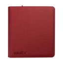 Vault X - 12 Pocket - Exo Tec Zip Binder - Metallic Red