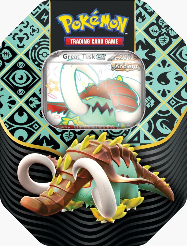 Pokemon - Scarlet and Violet - Paldean Fates - Great Tusk - International - Tin