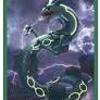 Pokemon - Japanese Pokemon Center Official - Flying Rayquaza Card Sleeves 64ct