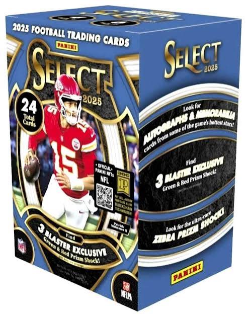 Panini - Select - NFL Football - Green and Yellow Shock Prizm - 2025 - Blaster Box