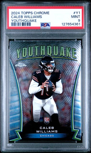 Topps - Chrome - Caleb Williams Youghquake #Y1 - 2024 - PSA 9