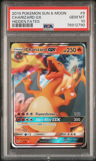 Pokemon - Hidden Fates - Charizard GX #9 - 2019 - PSA 10