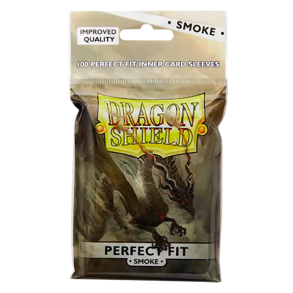 Dragon Shield - Perfect Fit Inner Card Sleeves - Smoke - 100ct