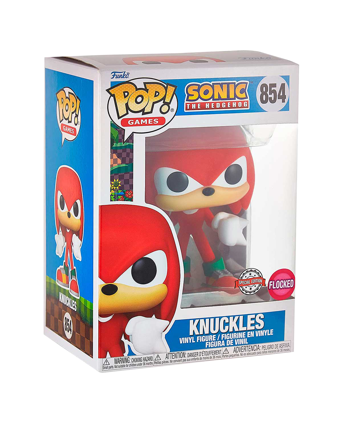 Funko - POP! Games - Sonic The Hedgehog - Knuckles - Flocked - #854