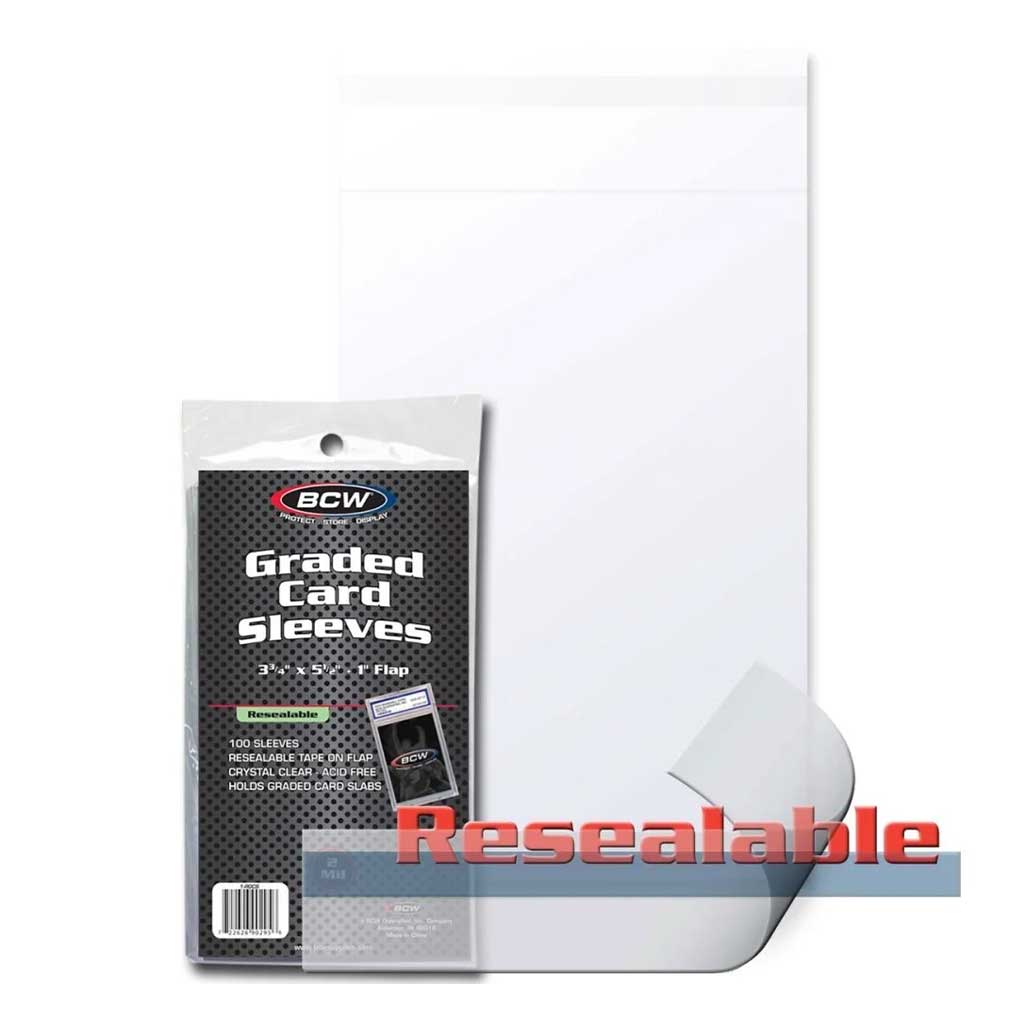 graded card sleeves near me BCW Resealable Graded Card Sleeves