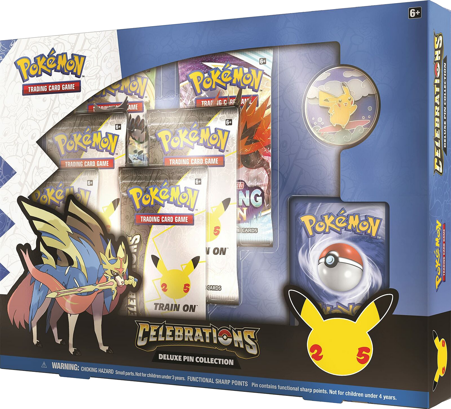 Pokemon - Celebrations - Zacian Lv. X - 2021 - Deluxe Pin Collection